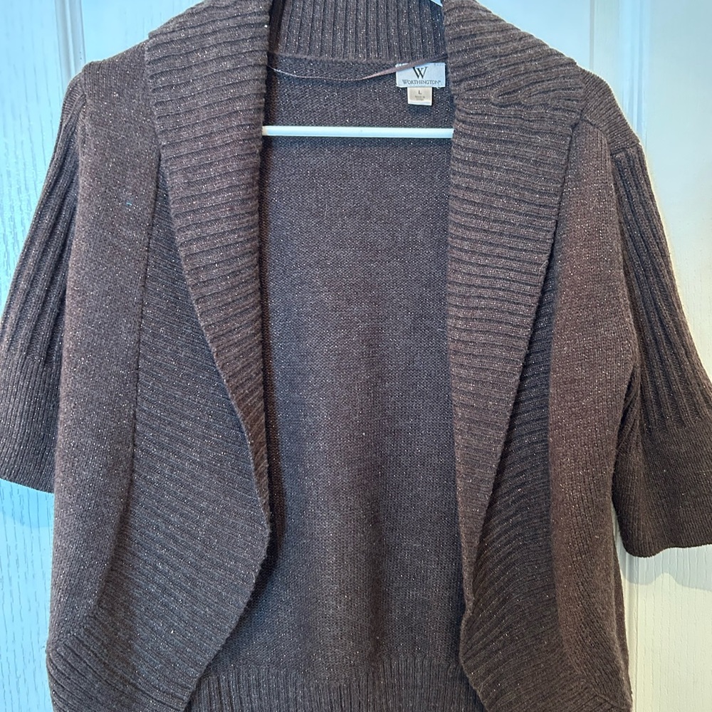 Women's Brown Sweater Cardigan